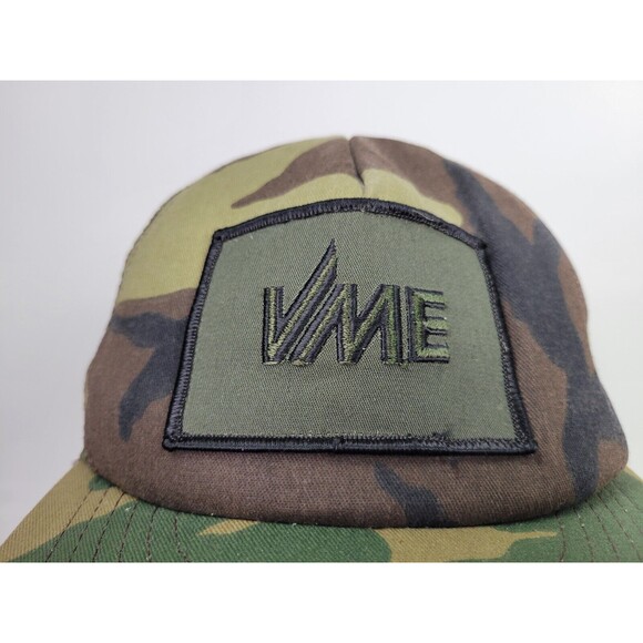 Vintage Volvo VME Michigan Euclid Mesh Camo Snapback Trucker Hat Swingster USA - Picture 3 of 9